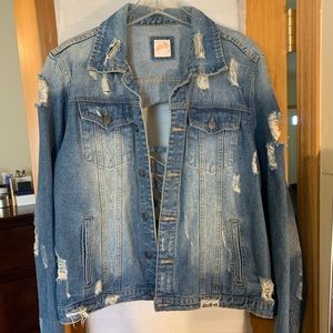 Medium wash denim jacket